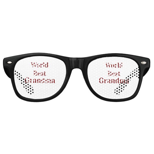 Wereld beste oma grootmoeder grootouders roze n retro zonnebril (Voorkant)