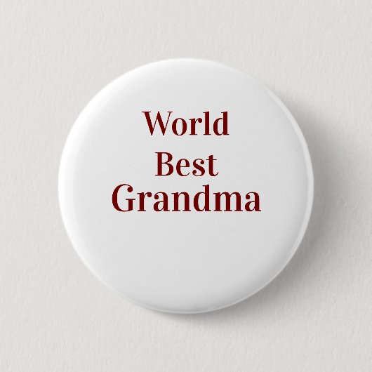 Wereld beste oma grootmoeder grootouders roze n ronde button 5,7 cm (Voorkant)