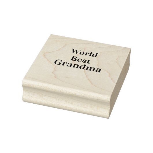 Wereld beste oma grootmoeder grootouders roze n rubberstempel (Stempel)