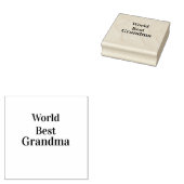 Wereld beste oma grootmoeder grootouders roze n rubberstempel (Gestempeld)