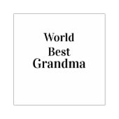 Wereld beste oma grootmoeder grootouders roze n rubberstempel (Afrduk)