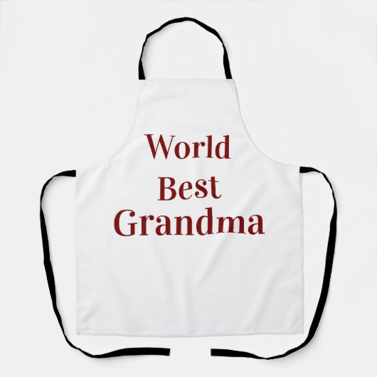 Wereld beste oma grootmoeder grootouders roze n schort (Voorkant)