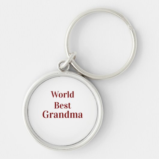 Wereld beste oma grootmoeder grootouders roze n sleutelhanger (Voorkant)