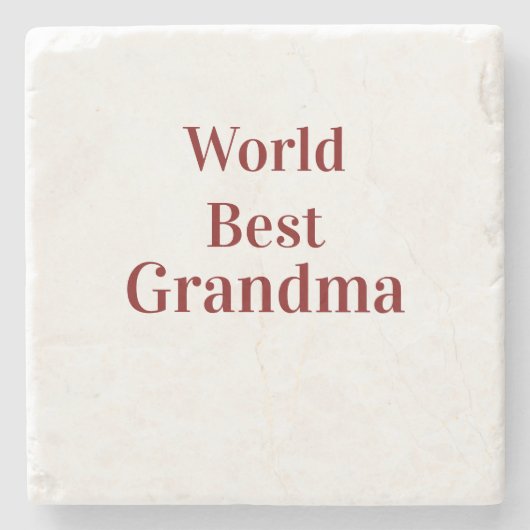 Wereld beste oma grootmoeder grootouders roze n stenen onderzetter (Voorkant)