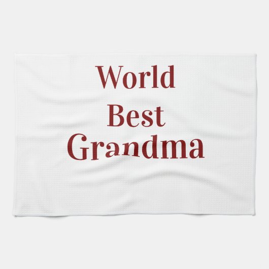 Wereld beste oma grootmoeder grootouders roze n theedoek (Horizontaal)