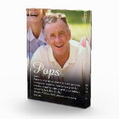 Wereld beste ooit, opa, opa, Papa Definition Fotoblokken (Rechts)