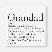 Wereld beste ooit, opa, opa, Papa Definition Magneet (Voorkant)