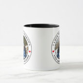 Wereld Beste opa Foto Heart Red White Black Mok (Midden)