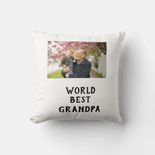 Wereld beste opa foto naam vaderdag opa kussen