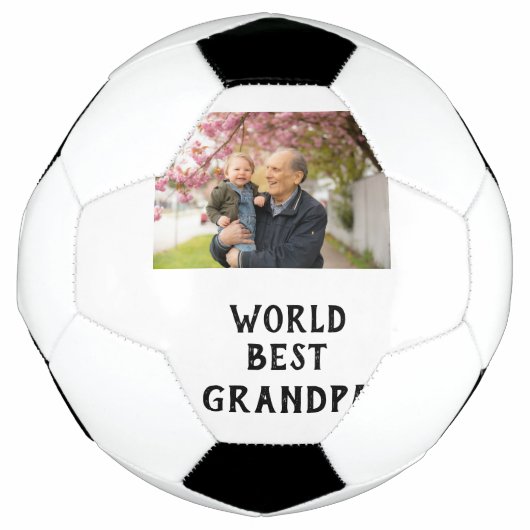 Wereld beste opa foto naam vaderdag opa voetbal (Voorkant)