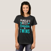 Wereld beste opa van tweeling opa t-shirt (Voorkant volledig)