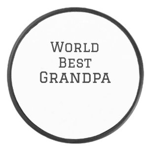 Wereld beste opa voeg naam tekst sport tekst eenvo hockey puck