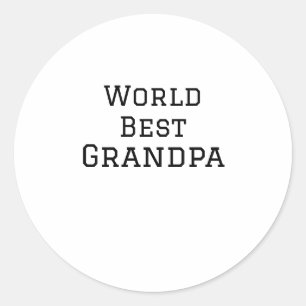 Wereld beste opa voeg naam tekst sport tekst eenvo ronde sticker