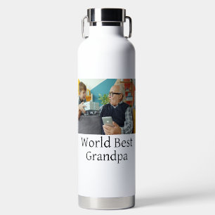 Wereld beste opa voeg naam tekst sport tekst eenvo waterfles