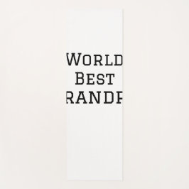 Wereld beste opa voeg naam tekst sport tekst eenvo yogamat