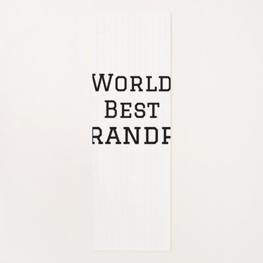 Wereld beste opa voeg naam tekst sport tekst eenvo yogamat (Voorkant)