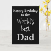 Wereld beste pap Kaart (Gele Bloem)