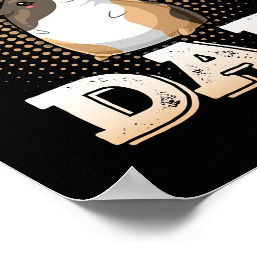 Wereld beste pap pap papegaaiige eigenaar vaders poster (Hoek)