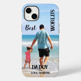 Wereld beste papa aangepaste foto Case-Mate iPhone 14 plus hoesje