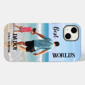 Wereld beste papa aangepaste foto Case-Mate iPhone case (Achterkant (horizontaal))