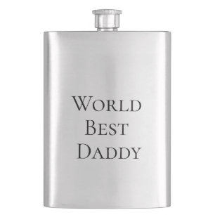 Wereld beste Papa gelukkige vaderdag naam vet papa Flacon