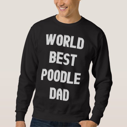 Wereld Beste Poedel Pap Trui (Voorkant)