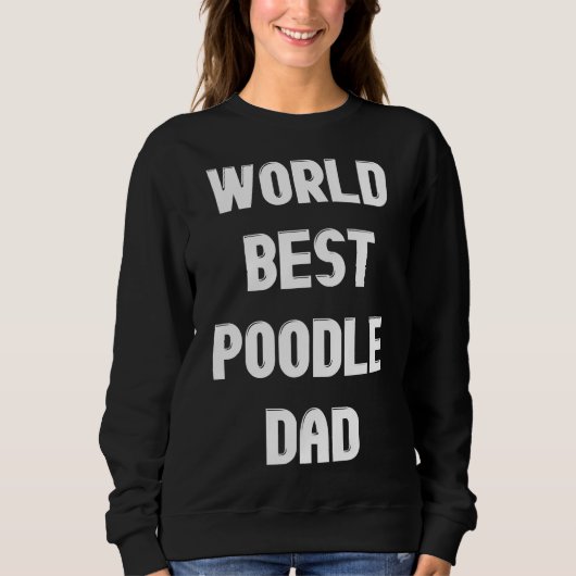 Wereld Beste Poedel Pap Trui (Voorkant)