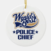 Wereld Beste politiecommandant Ornament Keepomwill (Voorkant)