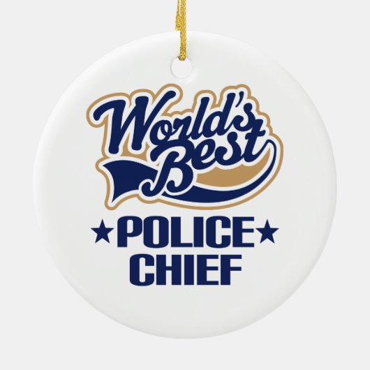 Wereld Beste politiecommandant Ornament Keepomwill (Achterkant)