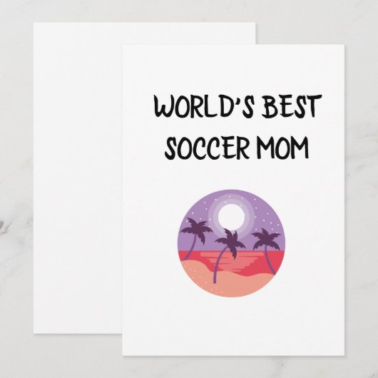 WERELD BESTE SUPER VOETBAL MOEDER KAARTEN (Voorkant / Achterkant)