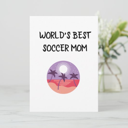 WERELD BESTE SUPER VOETBAL MOEDER KAARTEN (Staand voorkant)