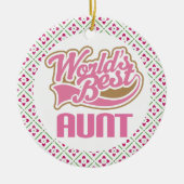 Wereld beste tante Keepomwille Ornaming voor haar Keramisch Ornament (Voorkant)