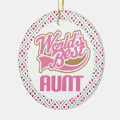 Wereld beste tante Keepomwille Ornaming voor haar Keramisch Ornament (Links)