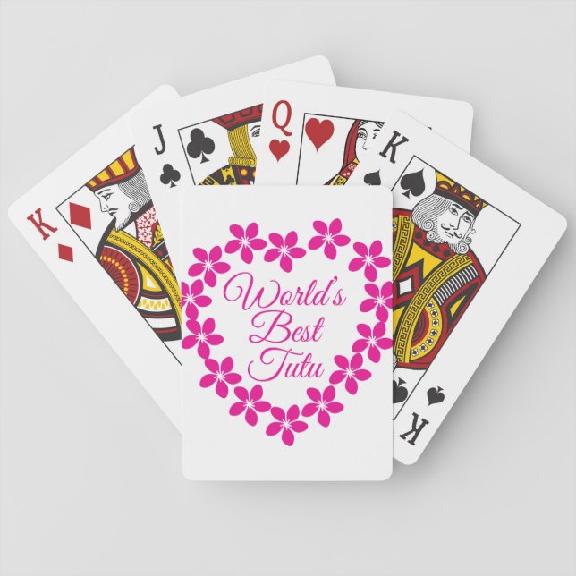 Wereld beste Tutu Pokerkaarten (Achterkant)
