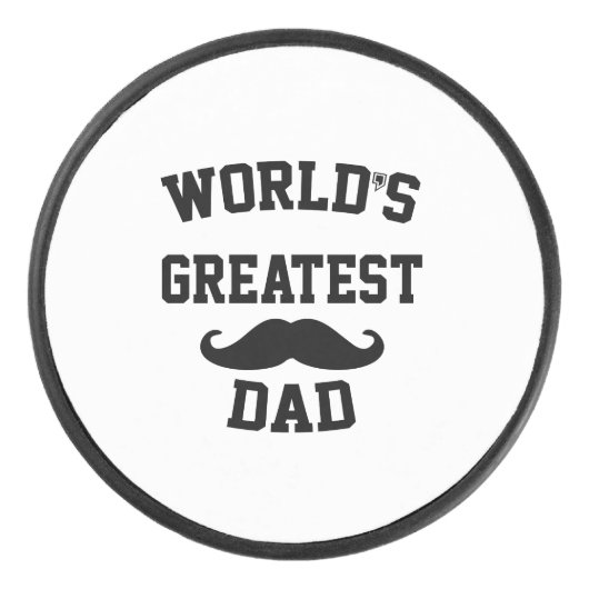 Wereld beste vader hockey puck (Voorkant)