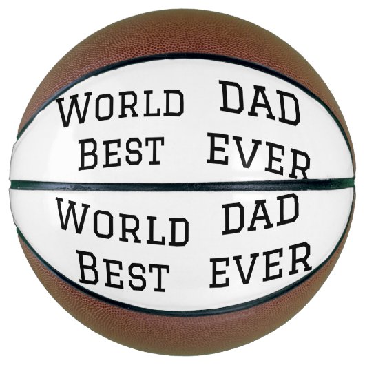 Wereld beste vader ooit dikke naam tekst sport tek basketbal (Voorkant)