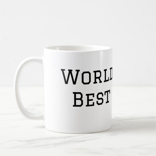 Wereld beste vader ooit dikke naam tekst sport tek koffiemok (Links)