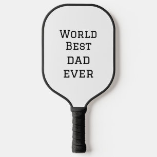 Wereld beste vader ooit dikke naam tekst sport tek pickleball paddle