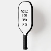 Wereld beste vader ooit dikke naam tekst sport tek pickleball paddle (Links)