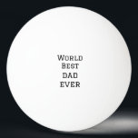 Wereld beste vader ooit dikke naam tekst sport tek pingpongbal<br><div class="desc">ontwerp</div>