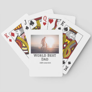 Wereld beste vader ooit dikke naam tekst sport tek pokerkaarten
