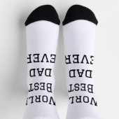 Wereld beste vader ooit dikke naam tekst sport tek sokken (Top)