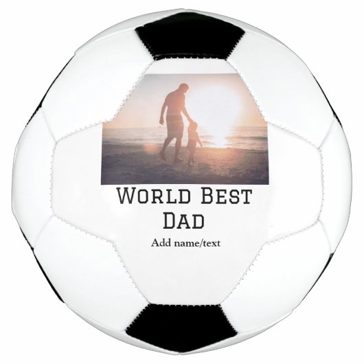 Wereld beste vader ooit dikke naam tekst sport tek voetbal (Voorkant)