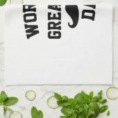 Wereld beste vader theedoek (Gevouwen)