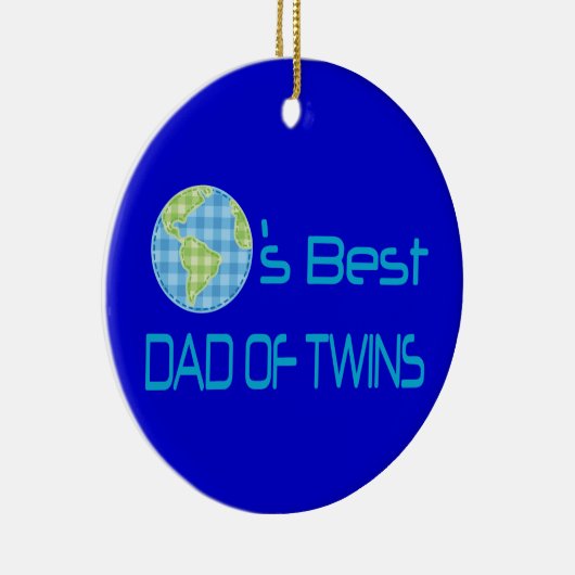 Wereld beste vader van Twins Keramisch Ornament (Rechts)