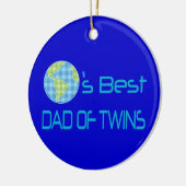 Wereld beste vader van Twins Keramisch Ornament (Links)