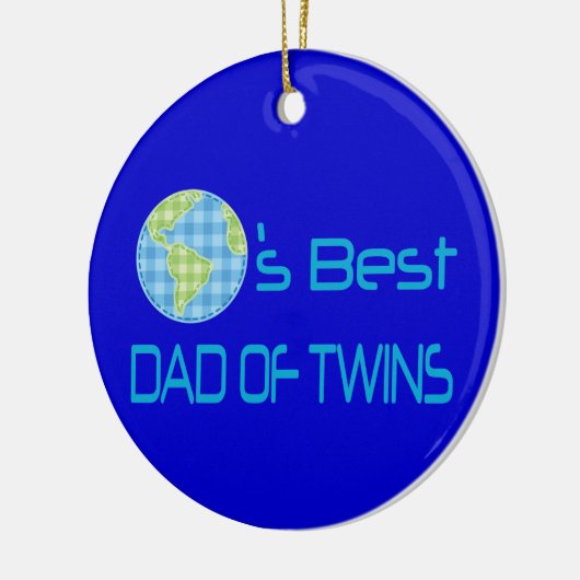 Wereld beste vader van Twins Keramisch Ornament (Links)