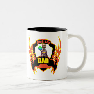 Wereld beste vaders dag cadeautjes tweekleurige koffiemok