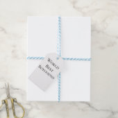 Wereld beste vriend echtgenoot man Valentijnsdag m Cadeaulabel (Met Touw)