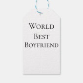 Wereld beste vriend echtgenoot man Valentijnsdag m Cadeaulabel (Achterkant)
